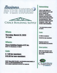 Business After Hours - Chace Building Supply of CT, Inc. @ Chace Building Supply of CT, Inc.