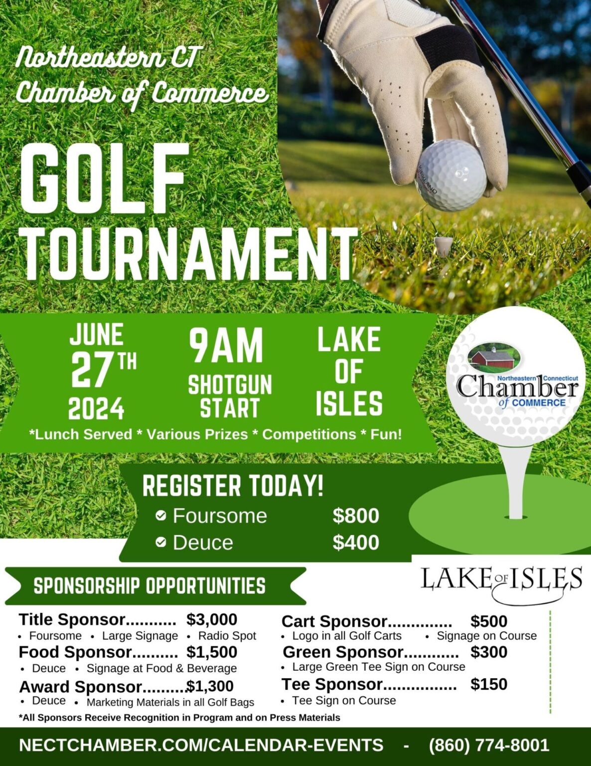 2024 Northeastern CT Chamber of Commerce Golf Tournament Northeastern