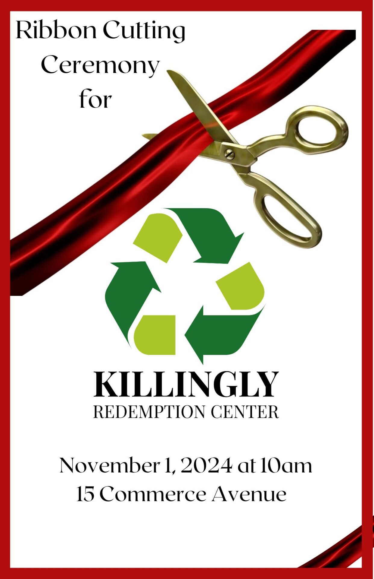 Ribbon Cutting Killingly Redemption Center Northeastern CT Chamber